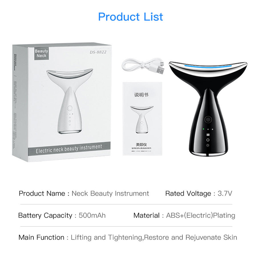 EMS Face & Neck Lifting Device with LED Light Therapy