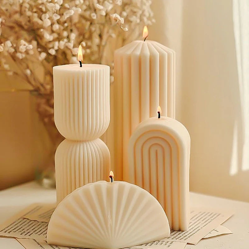 Luxury Decoration Candle Nordic Geometric Scented Candles Aesthetic