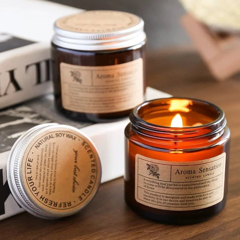 Scented Candles Smokeless Soy Candle Essential Oil Aromatic Candle