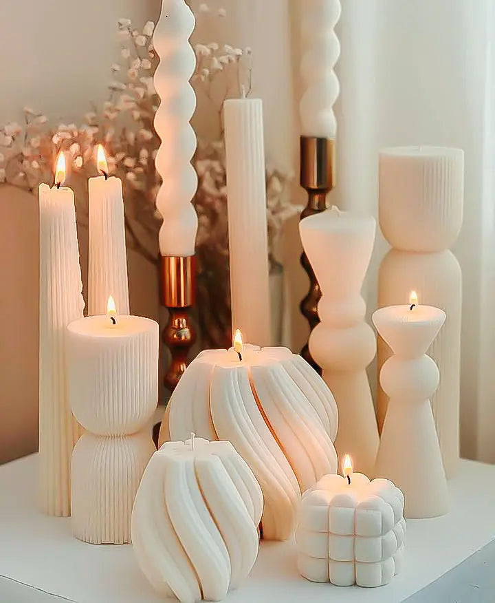 Luxury Decoration Candle Nordic Geometric Scented Candles Aesthetic