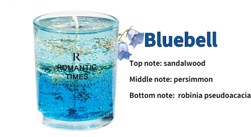 Clear Transparent Scented Candles Handmade Flower Jelly Wax Fragrance