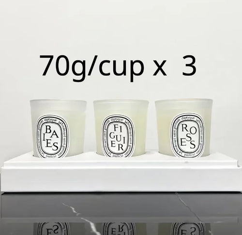 3pcs Senior Scented Candles Limited gift box Romantic Baies Fig Home