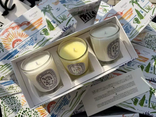 3pcs Senior Scented Candles Limited gift box Romantic Baies Fig Home