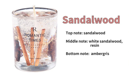 Clear Transparent Scented Candles Handmade Flower Jelly Wax Fragrance