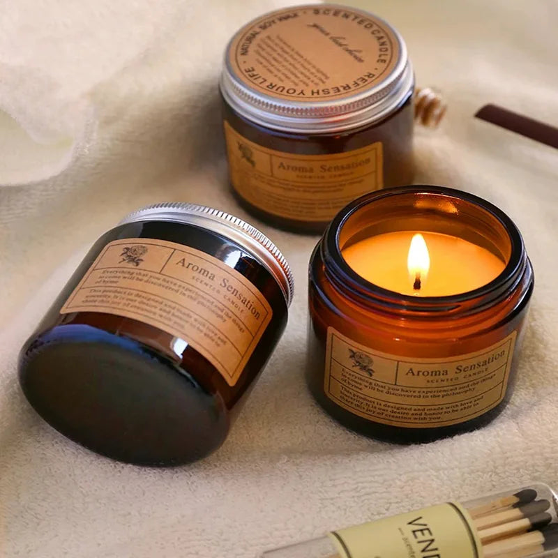 Scented Candles Smokeless Soy Candle Essential Oil Aromatic Candle