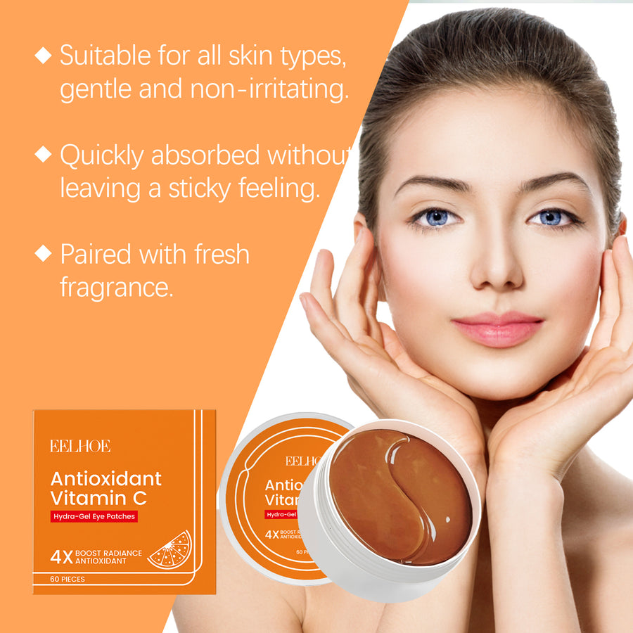 Vitamin C Under Eye Patches For Dark Circles Care, Cooling, Moisturizing, Hydrating Eye Area Mask Patches