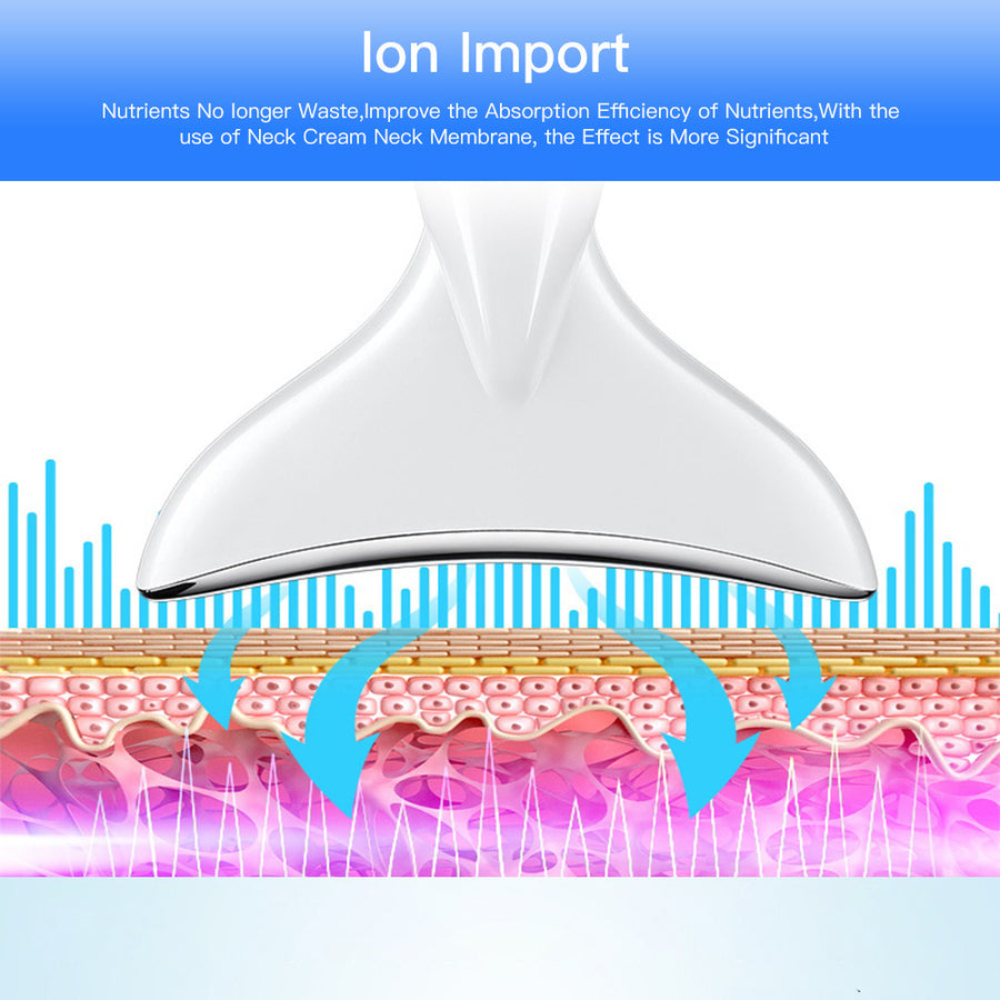 EMS Face & Neck Lifting Device with LED Light Therapy